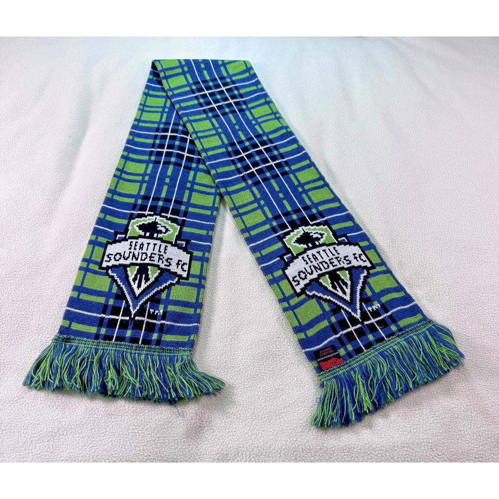 Seattle Sounders Scarf MLS Mid-2010s PITCH BLACK Era Ruffneck Made in UK